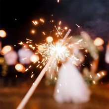 100 Scintille 37 cm stelline bastoncino luminoso fontanine matrimonio capodanno 