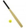 Mazza da baseball softball 54cm e pallina sport allenamento adulti ...