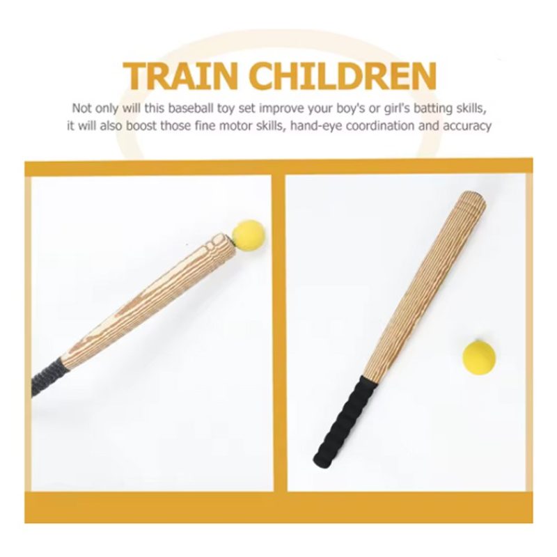 Mazza da baseball softball 54cm e pallina sport allenamento adulti ...