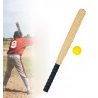 Mazza da baseball softball 54cm e pallina sport allenamento adulti ...