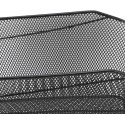 Cestino posteriore rettangolare bicicletta cesto bici ferro nero 40x33x20 robust