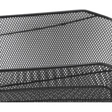 Cestino posteriore rettangolare bicicletta cesto bici ferro nero 40x33x20 robust