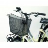 Cestino anteriore con ganci bicicletta cesto bici ferro 35x26x28 cm...