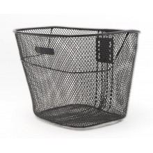 Cestino anteriore bicicletta cesto bici ferro 23x26x33 cm portatutto senza ganci