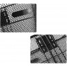 Cestino anteriore bicicletta cesto bici ferro 23x26x33 cm portatutt...
