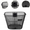 Cestino anteriore bicicletta cesto bici ferro 23x26x33 cm portatutto senza ganci