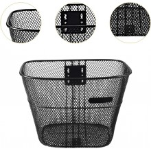 Cestino anteriore bicicletta cesto bici ferro 23x26x33 cm portatutto senza ganci