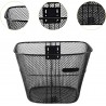 Cestino anteriore bicicletta cesto bici ferro 23x26x33 cm portatutt...