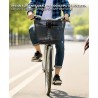 Cestino anteriore bicicletta cesto bici ferro 23x26x33 cm portatutt...