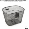 Cestino anteriore bicicletta cesto bici ferro 23x26x33 cm portatutt...