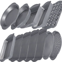 Set 12 teglie da forno acciaio antiaderenti rettangolare tonda muffin pizza kit