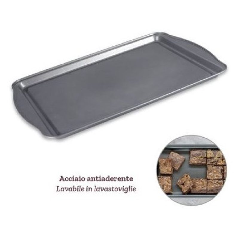 Set 12 teglie da forno acciaio antiaderenti rettangolare tonda muff...