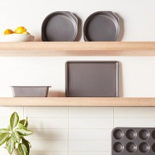Set 12 teglie da forno acciaio antiaderenti rettangolare tonda muffin pizza kit