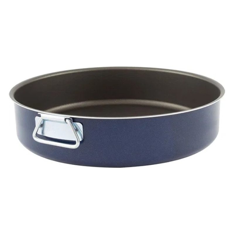 Set 4 teglie da forno alluminio antiaderenti rettangolare tonda las...