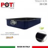 Set 4 teglie da forno alluminio antiaderenti rettangolare tonda las...