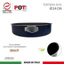 Set 4 teglie da forno alluminio antiaderenti rettangolare tonda lasagnera kit