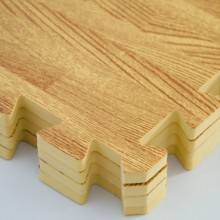 Tappeto Puzzle Eva tappetino componibile 9pz piscina palestra effetto legno parquet