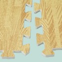 Tappeto Puzzle Eva tappetino componibile 9pz piscina palestra effetto legno parquet