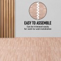 Tappeto Puzzle Eva tappetino componibile 9pz piscina palestra effetto legno parquet