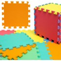 Tappeto Puzzle Eva tappetino componibile gioco piscina palestra 9 pz colorati