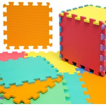 Tappeto Puzzle Eva tappetino componibile gioco piscina palestra 9 pz colorati