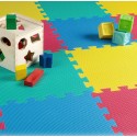 Tappeto Puzzle Eva tappetino componibile gioco piscina palestra 9 pz colorati
