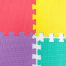Tappeto Puzzle Eva tappetino componibile gioco piscina palestra 9 pz colorati