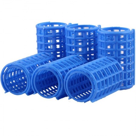 Bigodini in plastica ad incastro capelli boccoli donna arricciare parrucchiere acconciatura