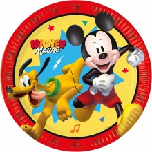 Kit addobbi festa compleanno Topolino Mickey Jump 16 Persone piatti bicchieri