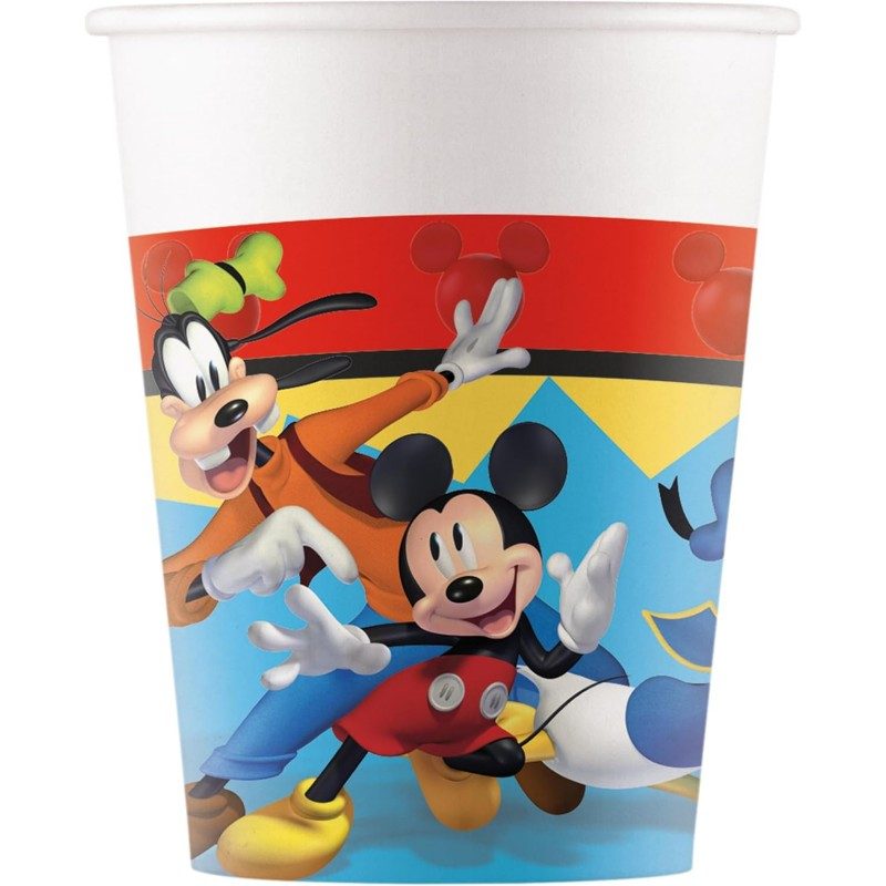 Kit addobbi festa compleanno Topolino Mickey Jump 16 Persone piatti...