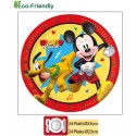 Kit addobbi festa compleanno Topolino Mickey Jump 24 Persone piatti bicchieri