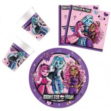 Kit addobbi festa compleanno Monster high 16 Persone piatti bicchieri 52 pezzi 