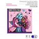 Kit addobbi festa compleanno Monster high 16 Persone piatti bicchieri 52 pezzi 