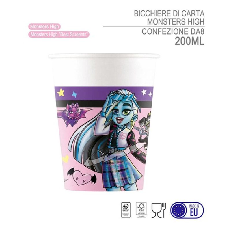 Procos Kit addobbi festa compleanno Monster high 16 Persone piatti ...