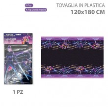 Tovaglia K-pop demon hunters 120x180 cm addobbi compleanno festa kit party  