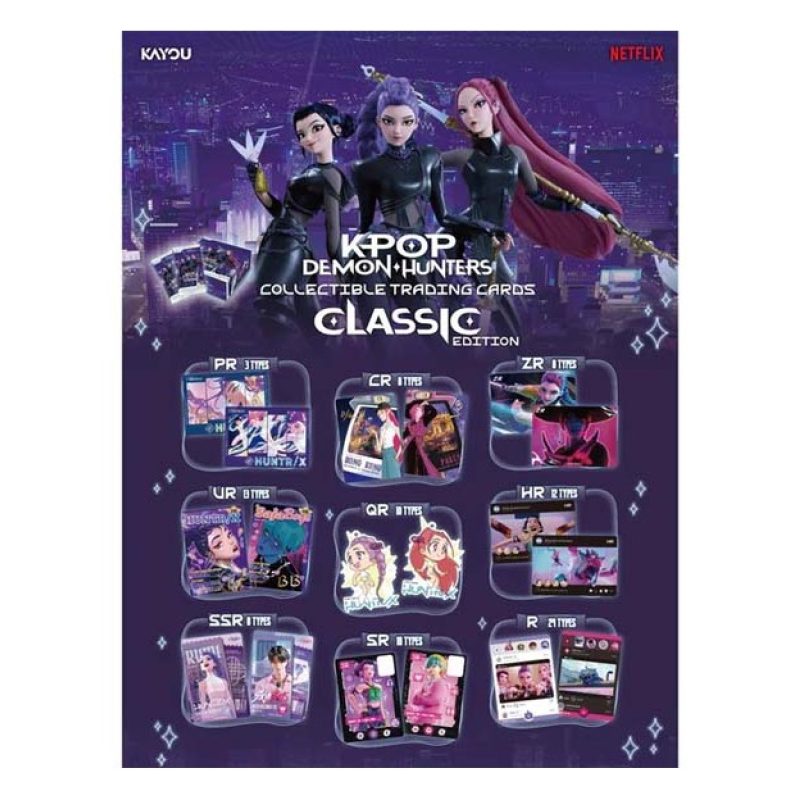 Box 100 carte collezionabili K-pop Demon Hunter kayou Netflix Edizi...