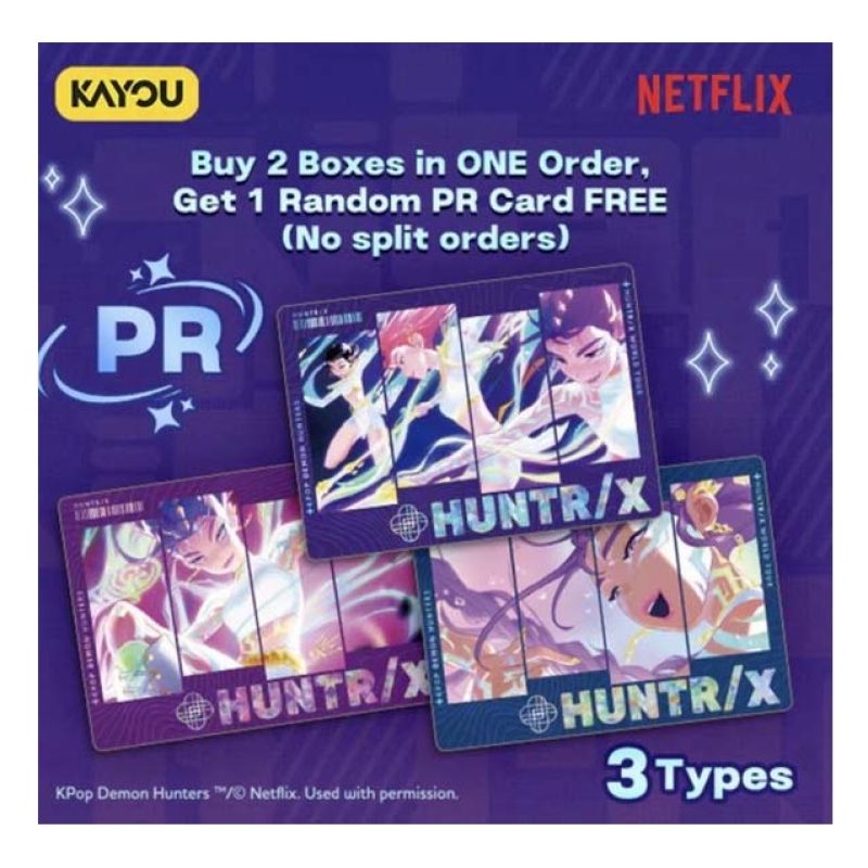 Box 100 carte collezionabili K-pop Demon Hunter kayou Netflix Edizi...