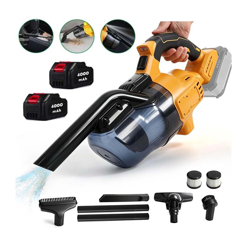 Aspirapolvere portatile 5 in 1 a batteria 21 V HEPA casa cantiere auto 300 W