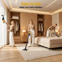 Aspirapolvere portatile 5 in 1 a batteria 21 V HEPA casa cantiere auto 300 W