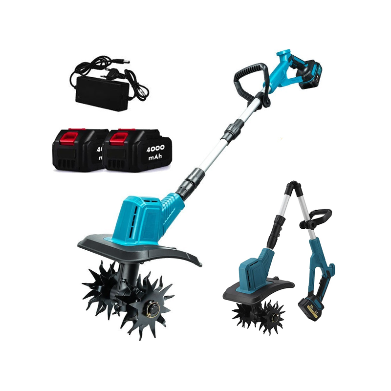 Motozappa a batteria elettrozappa zappatrice motocoltivatore 2 batterie terreno 