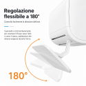 2 Deflettori Aria Condizionata Regolabili 56-90 cm 180°