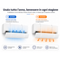 2 Deflettori Aria Condizionata Regolabili 56-90 cm 180°