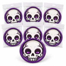 WE PARTY 36 Piatti Halloween Teschio 18 cm in Carta per Festa Party...