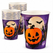WE PARTY 36 Bicchieri Halloween 270 ml con Zucca e Pipistrelli per ...