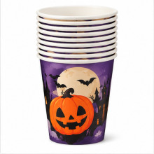 WE PARTY 36 Bicchieri Halloween 270 ml con Zucca e Pipistrelli per ...