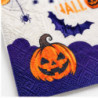 WE PARTY 96 Tovaglioli Halloween 33x33 cm in Carta con Zucca e Pipi...
