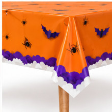 WE PARTY 6 Tovaglie Halloween 137x220 cm in Plastica Arancioni e Vi...