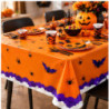 WE PARTY 6 Tovaglie Halloween 137x220 cm in Plastica Arancioni e Vi...