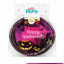 WE PARTY 36 Piatti Halloween Happy Halloween 23 cm in Carta Viola –...
