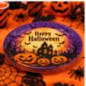 WE PARTY 36 Piatti Halloween Happy Halloween 18 cm Arancioni con Ca...